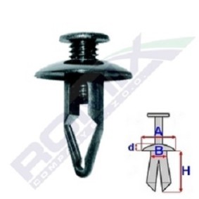 ROMIX B16858 Moldura de puerta MAZDA