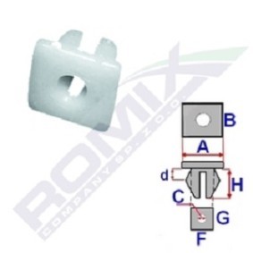 ROMIX C10073 Moldura de puerta MAZDA TRIBUTE