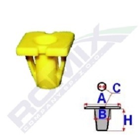 ROMIX C50235 Moldura de puerta KIA