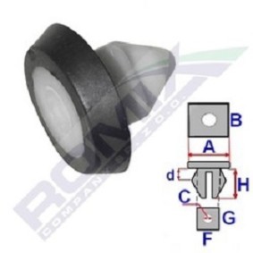 ROMIX C60409 Moldura de puerta SEAT EXEO