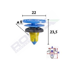 ROMIX C70575 Moldura de puerta ALFA ROMEO