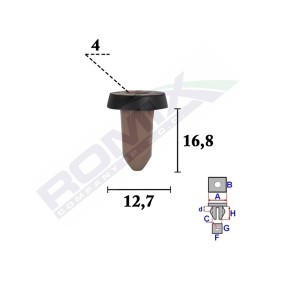 ROMIX C70601 Moldura de puerta SEAT EXEO