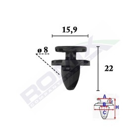 ROMIX C70613 Moldura de puerta LAND ROVER
