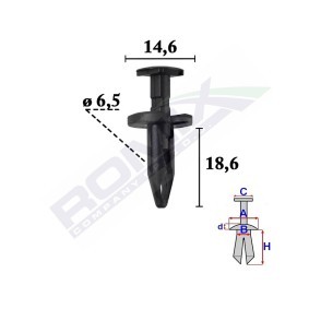 ROMIX C70624 Moldura de puerta FIAT FREEMONT