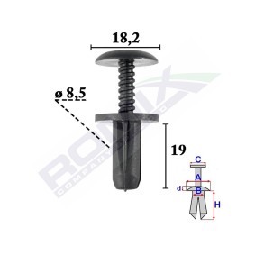 ROMIX C70625 Moldura de puerta FIAT FREEMONT