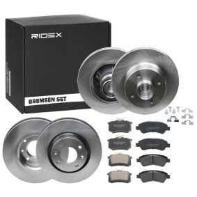 RIDEX 3405B1734 Bromssats PEUGEOT 207 SW (WK_) 1.6 90 hk Diesel