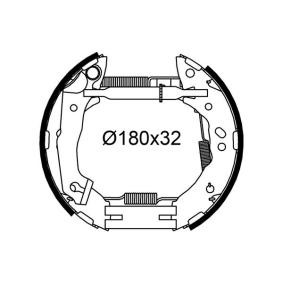 VALEO 554992 Bromsbackar HYUNDAI ACCENT 1 (X-3) 1.5 88 hk Bensinmotor