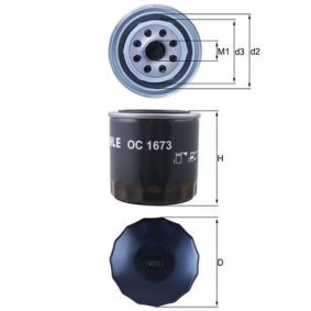 KNECHT OC 1673 Filtre à huile HYUNDAI SANTA FE 2 (CM) 2.4 174 CV Essence