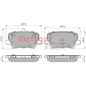 Acquista Kit pastiglie freni da METZGER 1170945 a buon mercato per soli 22,89&nbsp;&euro;