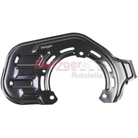 METZGER 6115463 Chapa protectora de disco de freno OPEL