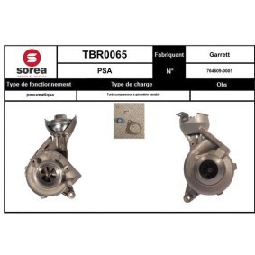 Compre Turbocompressor da SNRA TBR0065 a um preço baixo por 480,93&nbsp;&euro;