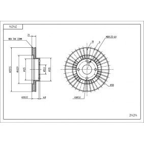 HART 214 214 Bromsskivor MAZDA FAMILIA 6 (BJ) 2.0 71 hk Diesel