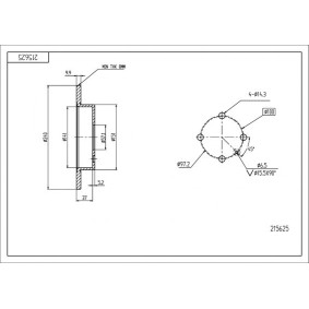 HART 215 625 Bromsskivor OPEL Astra Classic Caravan (A04) 1.4 90 hk Bensinmotor