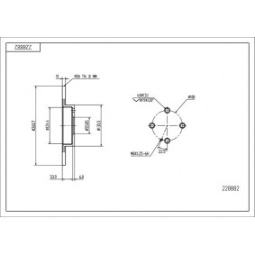 HART 228 882 Bromsskivor MAZDA FAMILIA 6 (BJ) 2.0 71 hk Diesel