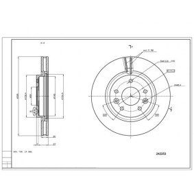 HART 242 253 Bremsscheiben NISSAN Qashqai 2 (J11, J11_) 1.6 130 PS Diesel