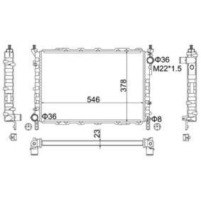 HART 602 131 Kühler ALFA ROMEO 146 (930) 1.7 129 PS Otto
