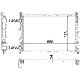 HART 603 457 Kühler ALFA ROMEO 146 (930) 1.8 140 PS Otto