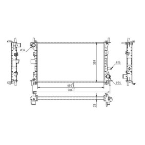 HART 606 413 Radiateur FORD Focus Mk1 Berline (DNW) 2.0 131 CV Essence