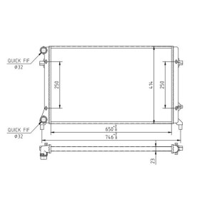 HART 608 017 Kylare VW Passat Sedan (3C2) 2.0 150 hk Bensinmotor