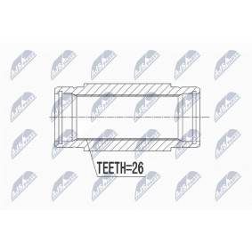NTY NWP-CT-001 Drivknute CITROËN DS3