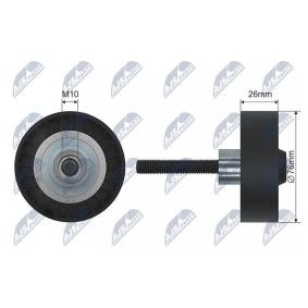NTY RNK-VW-002 Umlenk- / Führungsrolle, Keilriemen SKODA RAPID