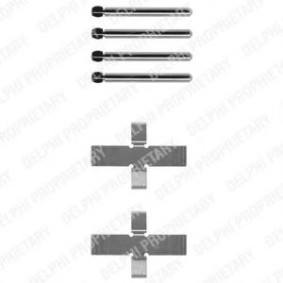 Achetez des Kit d'accessoires, plaquette de frein à disque DELPHI LX0002 à prix pour 5,93&nbsp;&euro;