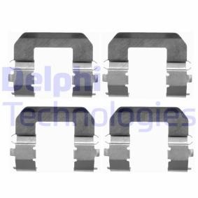 DELPHI LX0413 Kit de accesorios, pastillas de frenos HYUNDAI TUCSON (JM) 2.0 141 cv Motor otto