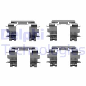 DELPHI LX0433 Kit de accesorios, pastillas de frenos SUZUKI LIANA Fastback 1.6 103 cv Motor otto