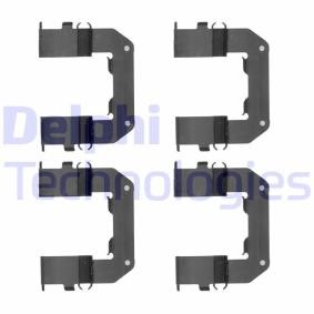DELPHI LX0515 Kit d'accessoires, plaquette de frein à disque HYUNDAI SONATA V (NF) 2.0 144 CV Essence