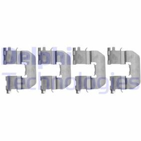 DELPHI LX0520 Kit de acessórios, pastilhas de travão KIA PEGAS