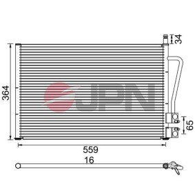 JPN 60C9097-JPN Radiatore aria condizionata FORD FUSION