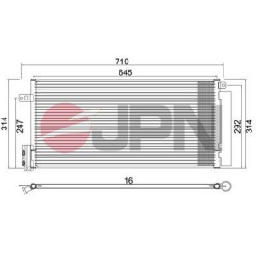 JPN 60C9113-JPN Radiatore aria condizionata ALFA ROMEO MITO