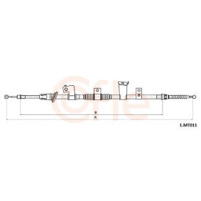 COFLE 92.1.MT011 Cable de freno de mano MITSUBISHI