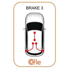 COFLE 92.1.NI005 Cabo de freio de mão NISSAN JUKE