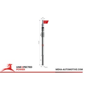 MEHA AUTOMOTIVE MH70127 Glödstift PEUGEOT 207 SW (WK_) 1.6 90 hk Diesel