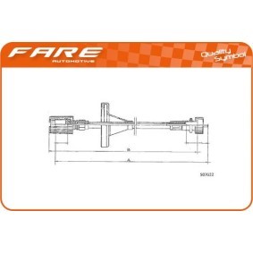 Acquista Cavo tachimetro da FARE SA 27477 a buon mercato per soli 61,49&nbsp;&euro;