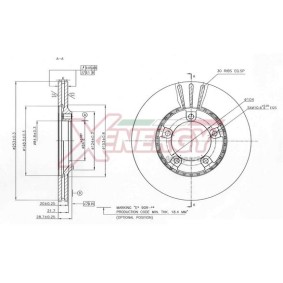 AP XENERGY X602846 Discos de freno HYUNDAI H100 Caja/Chasis 2.5 78 cv Gasoleo