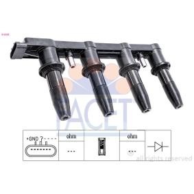 FACET 9.6445 Bobina d'accensione CHEVROLET AVEO Tre volumi (T300) 1.6 116 CV Motore a ciclo otto