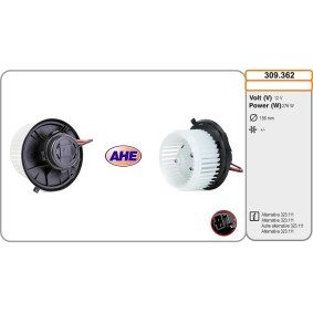 AHE 309.362 Gebläsemotor ALFA ROMEO 156 Sportwagon (932) 2.0 150 PS Otto