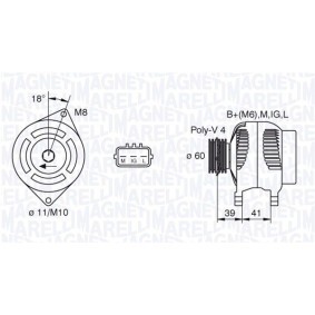 MAGNETI MARELLI 350213854000 Kylare VW Passat Sedan (3C2) 2.0 150 hk Bensinmotor