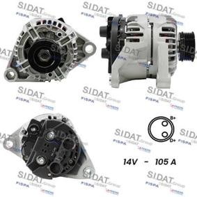 SIDAT A12BH0191A2 Alternador FIAT STILO (192) 1.8 133 cv Otto