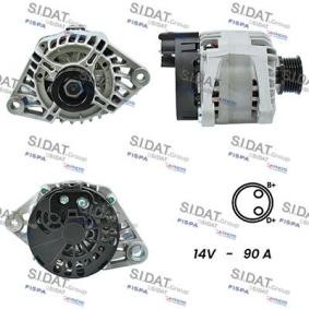 SIDAT A12BH0341A2 Alternador FIAT STILO (192) 1.8 133 cv Otto