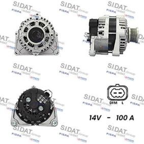 SIDAT A12DR0353A2 Alternateur CHEVROLET CRUZE (J300) 1.8 137 CV Essence
