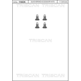 TRISCAN 8105 116004 Vis de disque de frein DACIA LOGAN