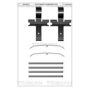 Köp Monteringssats, bromsbelägg av TRISCAN 8105 131653 till det låga priset 256,85&nbsp;kr
