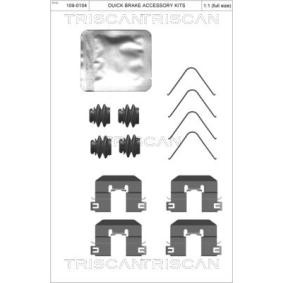Köp Monteringssats, bromsbelägg av TRISCAN 8105 431657 till det låga priset 231,69&nbsp;kr