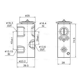AVA COOLING SYSTEMS RT1683 Valvola espansione climatizzatore RENAULT WIND