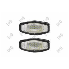 ABAKUS L18-210-0002LED Skyltbelysning HONDA CIVIC 8 Hatchback (FN, FK)