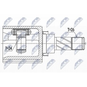 Compre Veio de transmissão da NTY NPW-NS-099 a um preço baixo por 96,73&nbsp;&euro;