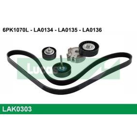 Compre Jogo de correias trapezoidais estriadas da LUCAS LAK0303 a um preço baixo por 172,27&nbsp;&euro;
